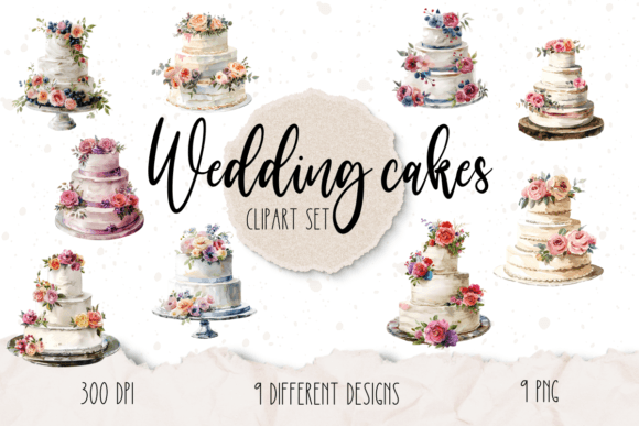 Elevate Your Wedding Designs with Watercolor Clipart