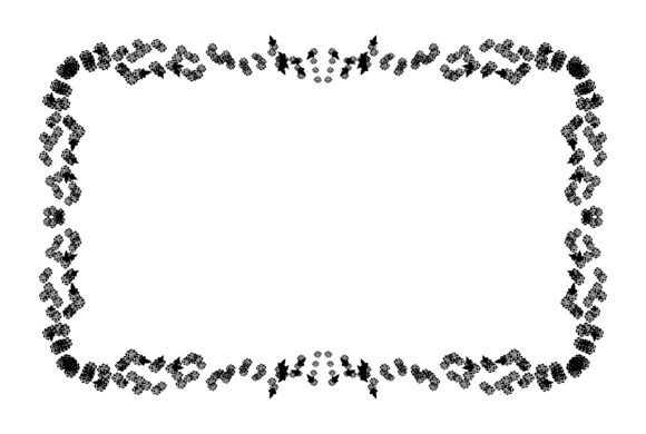 Flourish Wedding Frame Art: Elegant Ornamental Design