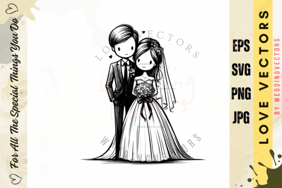 Timeless Romance Captured: The C4973 Wedding Vectors