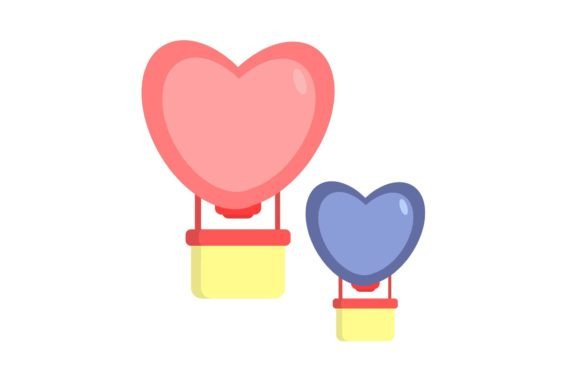 Wedding Air Balloon Vector Art: Elevating Romantic Design