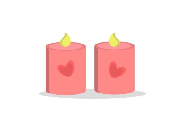 Wedding Candle Light Vector Art: Elegant Design Elements