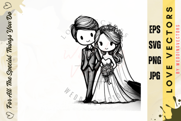 Wedding Couple and Love Vectors - C4969: A Designer's Guide