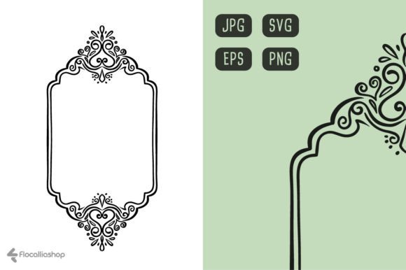 Wedding Frame #030: Elegant SVG & PNG Designs for Invitations