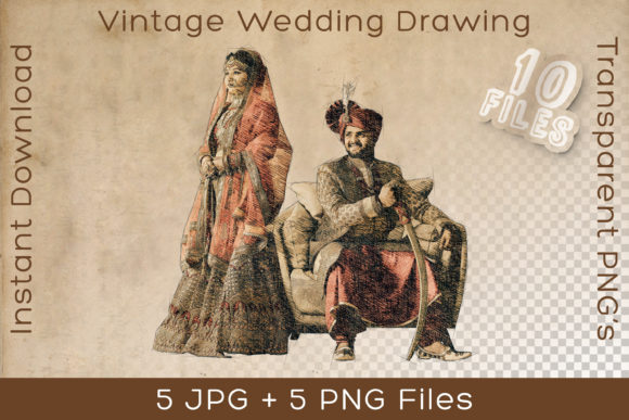 Wedding India Vintage Court Art Drawing: A Designer's Guide