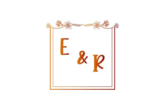 Wedding Name Initials Decoration E & R: A Designer's Take