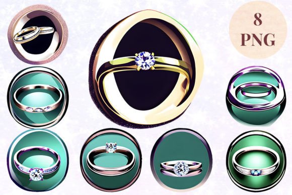 Wedding Ring 32 Clipart PNG: A Designer's Asset for Elegance