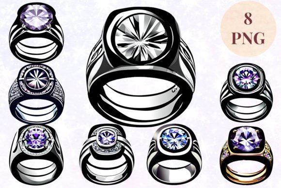 Wedding Ring 43 Clipart PNG: Versatile Design Assets