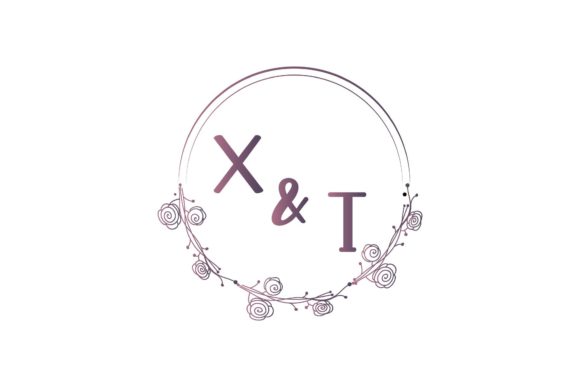 X & T Initial Flower Wedding Invitation: Your New Design Favorite